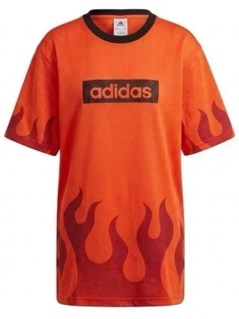 Adidas Originals Flames Hockey T shirt Mini Dress